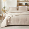 Picture of Litanika Khaki Comforter Set Twin/Twin XL Size, 2 Pieces Solid Bedding Comforter Set, All Season Down Alternative Bed Set (66x90In Comforter & 1 Pillowcase)