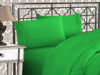 Picture of Elegant Comfort Luxurious 1500 Premium Hotel Quality Microfiber Three Line Embroidered Softest 4-Piece Bed Sheet Set, Wrinkle and Fade Resistant, Queen, Emerald Green