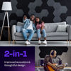 Picture of Ekkogo Acoustic Panels 12-Pack Soundproof Wall Panels 12''X10''X0.4'' Sound Panels High Density Sound Dampening Panels - [Deep Black Hexagon]