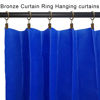 Picture of AMZSEVEN 100 Pack Metal Curtain Rings with Clips, Curtain Hangers Clips, Drapery Clips with Rings, Drapes Rings 1 in Interior Diameter, Fits Diameter 5/8 in Curtain Rod, Vintage Bronze