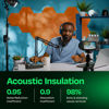 Picture of Ekkogo Acoustic Panels 12-Pack Soundproof Wall Panels 12''X10''X0.4'' Sound Panels High Density Sound Dampening Panels - [70'S Orange Hexagon]