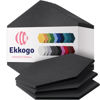 Picture of Ekkogo Acoustic Panels 12-Pack Soundproof Wall Panels 14''X13''X0.4'' Sound Panels High Density Sound Dampening Panels - [Dark Gray Hexagon]