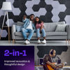Picture of Ekkogo Acoustic Panels 12-Pack Soundproof Wall Panels 14''X13''X0.4'' Sound Panels High Density Sound Dampening Panels - [Dark Gray Hexagon]