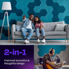 Picture of Ekkogo Acoustic Panels 12-Pack Soundproof Wall Panels 12''X10''X0.4'' Sound Panels High Density Sound Dampening Panels - [Light Turquoise Hexagon]