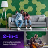 Picture of Ekkogo Acoustic Panels 12-Pack Soundproof Wall Panels 12''X10''X0.4'' Sound Panels High Density Sound Dampening Panels - [Dark Green Hexagon]