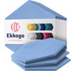 Picture of Ekkogo Acoustic Panels 12-Pack Soundproof Wall Panels 14''X13''X0.4'' Sound Panels High Density Sound Dampening Panels - [Sky Blue Hexagon]