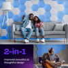 Picture of Ekkogo Acoustic Panels 12-Pack Soundproof Wall Panels 14''X13''X0.4'' Sound Panels High Density Sound Dampening Panels - [Sky Blue Hexagon]