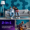Picture of Ekkogo Acoustic Panels 12-Pack Soundproof Wall Panels 14''X13''X0.4'' Sound Panels High Density Sound Dampening Panels - [Light Turquoise Hexagon]