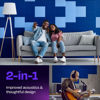 Picture of Ekkogo Acoustic Panels 12-Pack Soundproof Wall Panels 12''X12''X0.4'' Sound Panels High Density Sound Dampening Panels - [Admiral Blue Square]