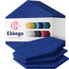 Picture of Ekkogo Acoustic Panels 12-Pack Soundproof Wall Panels 12''X10''X0.4'' Sound Panels High Density Sound Dampening Panels - [Admiral Blue Hexagon]