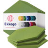 Picture of Ekkogo Acoustic Panels 12-Pack Soundproof Wall Panels 14''X13''X0.4'' Sound Panels High Density Sound Dampening Panels - [Gin Green Hexagon]