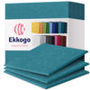 Picture of Ekkogo Acoustic Panels 12-Pack Soundproof Wall Panels 12''X12''X0.4'' Sound Panels High Density Sound Dampening Panels - [Light Turquoise Square]
