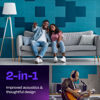 Picture of Ekkogo Acoustic Panels 12-Pack Soundproof Wall Panels 12''X12''X0.4'' Sound Panels High Density Sound Dampening Panels - [Light Turquoise Square]