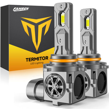 Picture of Termitor 2024 Upgraded 9006/HB4 LED Bulbs, 30000LM 800% Ultra Brightness, 6500K Cool White, 60000Hrs Lifespan, Canbus Ready, Plug and Play, Pack of 2
