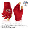 Picture of Ultra Game Standard Super Soft Winter Beanie Knit Hat with Extra Warm Touch Screen Gloves, Team Color 2, One Size