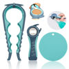 Picture of Jar Opener for Weak Hands, Seniors with Arthritis, 5 in 1 Multi Function Bottle Opener Lid Opener For Arthritic Hands with Non Slip Rubber Jar opener Gripper Pad