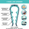 Picture of Jar Opener for Weak Hands, Seniors with Arthritis, 5 in 1 Multi Function Bottle Opener Lid Opener For Arthritic Hands with Non Slip Rubber Jar opener Gripper Pad