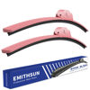 Picture of EMITHSUN OEM QUALITY 26" + 18" Premium All-Seasons Durable Stable And Quiet Sakura Pink Windshield Wiper Blades (Set of 2)
