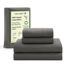 Picture of LANE LINEN 100% Organic Cotton Sheets King Size - 4Pc King Sheet Set, Soft Sheets for King Size Sheets, Percale Weave, Hotel Luxury Bed Sheets, 15" King Sheets Deep Pocket, Oeko Tex Sheets - Charcoal