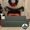 Picture of Easy-Going Stretch Sofa Slipcover 1-Piece Sofa Cover Furniture Protector Couch Soft with Elastic Bottom for Kids, Polyester Spandex Jacquard Fabric Small Checks (Sofa, Olive Green)