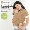 Picture of KeaBabies Baby Wraps Carrier - All in 1 Original Baby Sling Carrier, Easy to Wear, Hands Free Baby Carrier Newborn to Toddler, Breathable, Lightweight Infant Baby Carrier Wrap (Rainbow)
