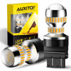 Picture of AUXITO LED Turn Signal Bulb 3157 LED Bulbs Amber Yellow 400% Brighter 3156 3457A 4057 4157 LED Bulb for Front Rear Turn Signal Light Blinker DRL Marker Parking Lights, Pack of 2