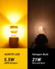 Picture of AUXITO LED Turn Signal Bulb 3157 LED Bulbs Amber Yellow 400% Brighter 3156 3457A 4057 4157 LED Bulb for Front Rear Turn Signal Light Blinker DRL Marker Parking Lights, Pack of 2