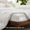 Picture of Bedsure Queen Duvet Cover with Fitted Sheet - Soft Double Brushed Bedding Set with Zipper Closure, 4 Pieces, Includes 1 Duvet Cover (90"x90"), 1 Fitted Sheet, 2 Pillow Shams, NO Comforter, White