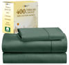 Picture of California Design Den Softest 100% Cotton Sheets, Twin Sheets Set, 3 Pc, 400 Thread Count Sateen, Dorm Rooms & Adults, Deep Pocket Cooling Sheets, Twin Bed Sheets (Hunter Green)