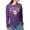 Picture of Junk Food Clothing x NFL - Minnesota Vikings - Bold Logo - Unisex Adult Long Sleeve T-Shirt for Men and Women - Size Small