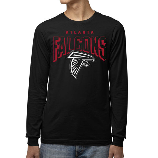Picture of Junk Food Clothing x NFL - Atlanta Falcons - Bold Logo - Unisex Adult Long Sleeve T-Shirt for Men and Women - Size XX-Large