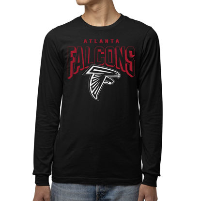 Picture of Junk Food Clothing x NFL - Atlanta Falcons - Bold Logo - Unisex Adult Long Sleeve T-Shirt for Men and Women - Size X-Large