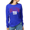 Picture of Junk Food Clothing x NFL - New York Giants - Bold Logo - Unisex Adult Long Sleeve T-Shirt for Men and Women - Size X-Large