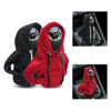 Picture of JOYCOURT 2PCS Car Gear Shift Cover, Winter Warm Fashionable Hoodie Car Shift Knob, Auto Decor Interior Accessories for Car, SUV, Truck (Red&Black)