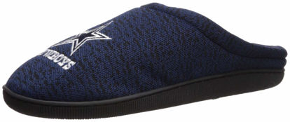 Picture of FOCO NFL Dallas Cowboys Men's Poly Knit Cup Sole Slipper, Team Color, Large (11-12)