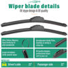Picture of 22" 22" 16" Windshield Wiper Blades Replacement for Ford Expedition 2009 2010 2011 2012 2013 2014 2015 2016 Premium All Weather Front Rear Wipers Set - OEM Quality (Pack of 3)