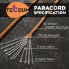 Picture of TECEUM Paracord 550 (750) Apricot - 1000 ft - 4mm - 100% Nylon Strong Tactical MIL-SPEC Parachute Cord - Survival Rope Emergency para Cord 11 Strands Core EDC Camping Hiking Military Gear 085a