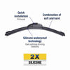 Picture of 5 PLUS® LotusEffect Silicone Wiper Blades 22 and 19 inch windshield wiper blades, Automotive Replacement Windshield Wipers With Water Repellent- 5 Plus Silicone Windshield Wiper Blades For My Car