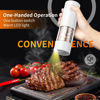 Picture of 2Pack Electric Salt and Pepper Grinder Set USB Rechargeable with Warm LED Light, Adjustable Coarseness Lidaop Large Capacity Automatic Salt Pepper Mill Grinder for Kitchen, Restaurant, Outdoor, White