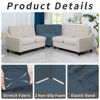 Picture of Easy-Going Stretch Sectional Corner Sofa Slipcover 1-Piece Couch Sofa Cover Furniture Protector Soft with Elastic Bottom for Kids, Pet, Spandex Jacquard Fabric Bluestone