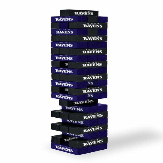 Picture of Wild Sports NFL Baltimore Ravens Table Top Stackers 3" x 1" x .5", Team Color