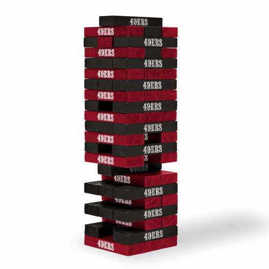 Picture of Wild Sports NFL San Francisco 49ers Table Top Stackers Game , 3" x 1" x .5"
