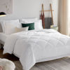 Picture of CozyLux King Bed in a Bag 7-Pieces Comforter Sets with Comforter and Sheets White All Season Bedding Sets with Comforter, Pillow Shams, Flat Sheet, Fitted Sheet and Pillowcases