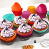 Picture of Caperci Rainbow Standard Cupcake Liners Bright Colorful Muffin Baking Cups 350-Count, Odorless, Upgraded & Food Grade Grease-Proof Paper