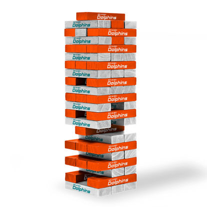 Picture of Wild Sports NFL Miami Dolphins Table Top Stackers 3" x 1" x .5", Team Color