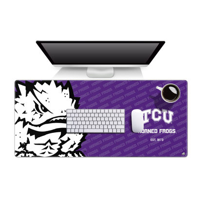 Picture of YouTheFan NCAA TCU Horned Frogs Logo Series Desk Pad