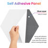 Picture of Sonic Acoustics Self-Adhesive 12 Pack Hexagon Acoustic Panels, 14" X 12" X 0.4" High Density Sound Absorbing Panels Sound Proof Insulation Beveled Edge Studio Treatment Tiles-Dark Grey