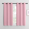 Picture of NICETOWN Crystal Pink Room Darkening Curtains for Kitchen, Window Treatment Thermal Insulated Solid Grommet Room Darkening Curtains/Drapes for Bedroom (Set of 2, 42 inches Wide by 48 inches Long)
