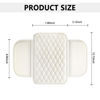 Picture of Upgraded Car Center Console Cover,Microfiber Leather Car Armrest Cover Cushion with 2 Storage Bags,Universal Car Armrest Storage Box Car Interior Accessories for Most Vehicles (Pearl White)