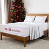 Picture of Mellanni Extra Deep King Sheets - 4 PC Iconic Collection Bedding Sheets & Pillowcases - Hotel Luxury, Ultra Soft, Cooling Bed Sheets - for Women, Men, Kids & Teens (King, White)